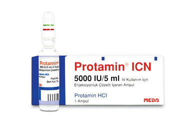 PROTAMIN ICN 5000 IU/5 ML IV KULLANIM ICIN ENJEKSIYONLUK SOLUSYON ICEREN AMPUL